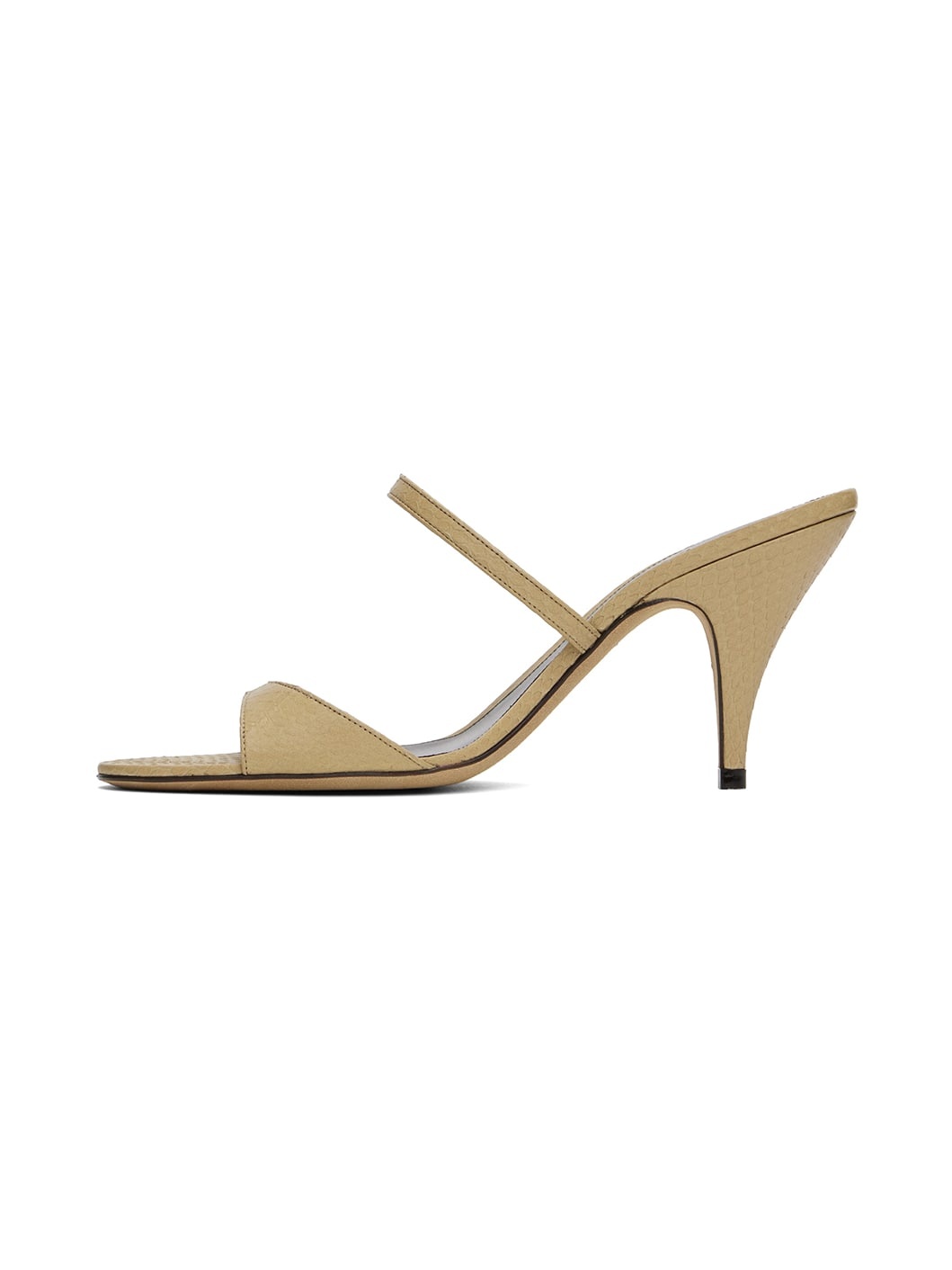 Beige Vika Heeled Sandals - 3