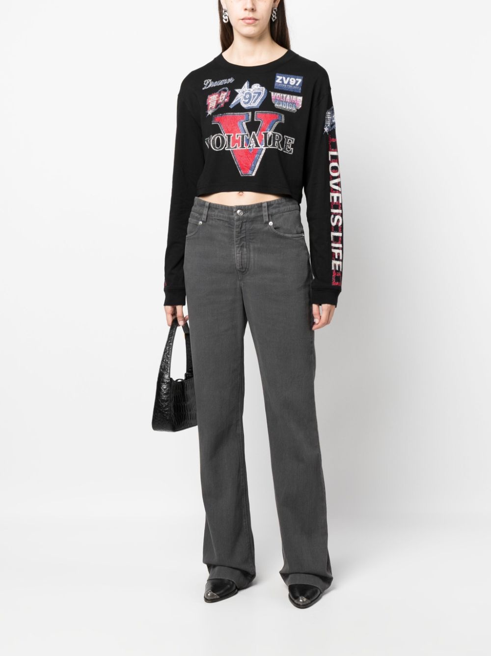 Iona Voltaire cropped long-sleeve T-shirt - 2
