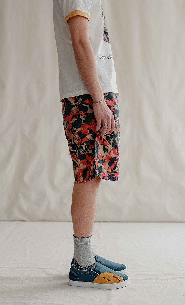 FAST-DRY TAFFETA PEACE CAMO EASY SHORTS - COLORFUL - 5