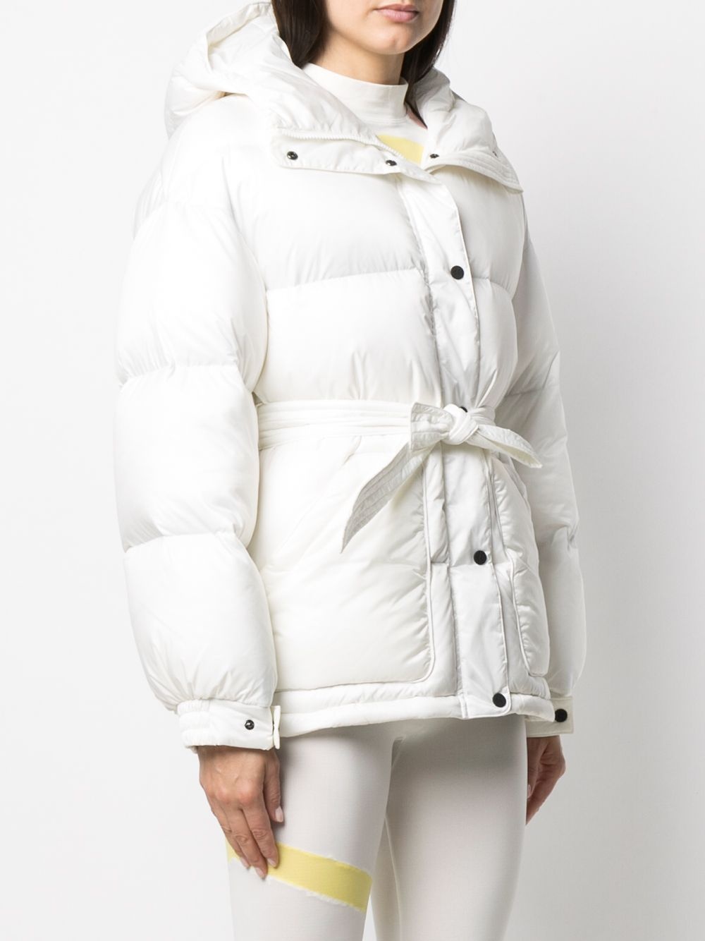 belted padded ski jacket - 3