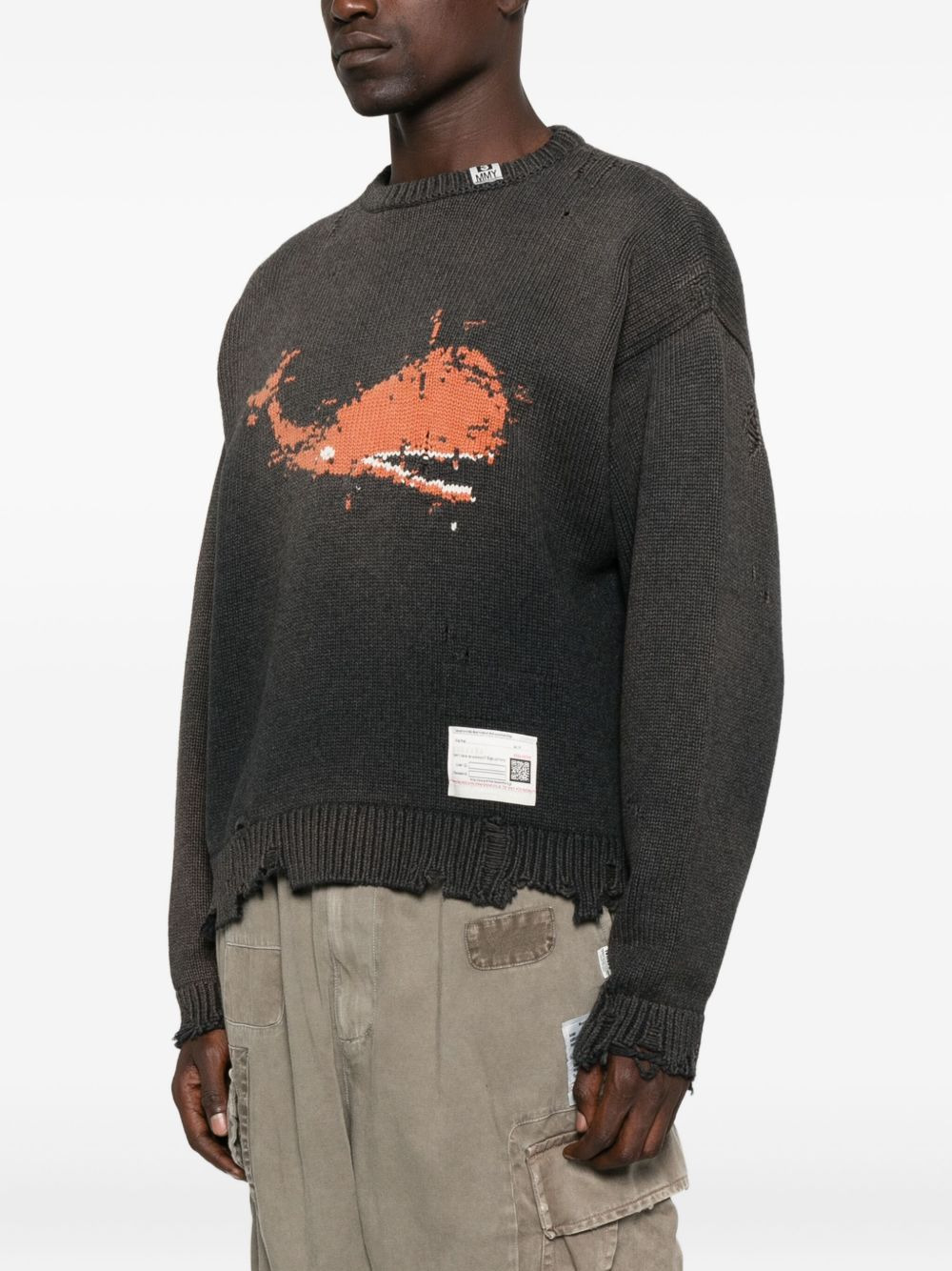 whale intarsia-knit sweater - 3