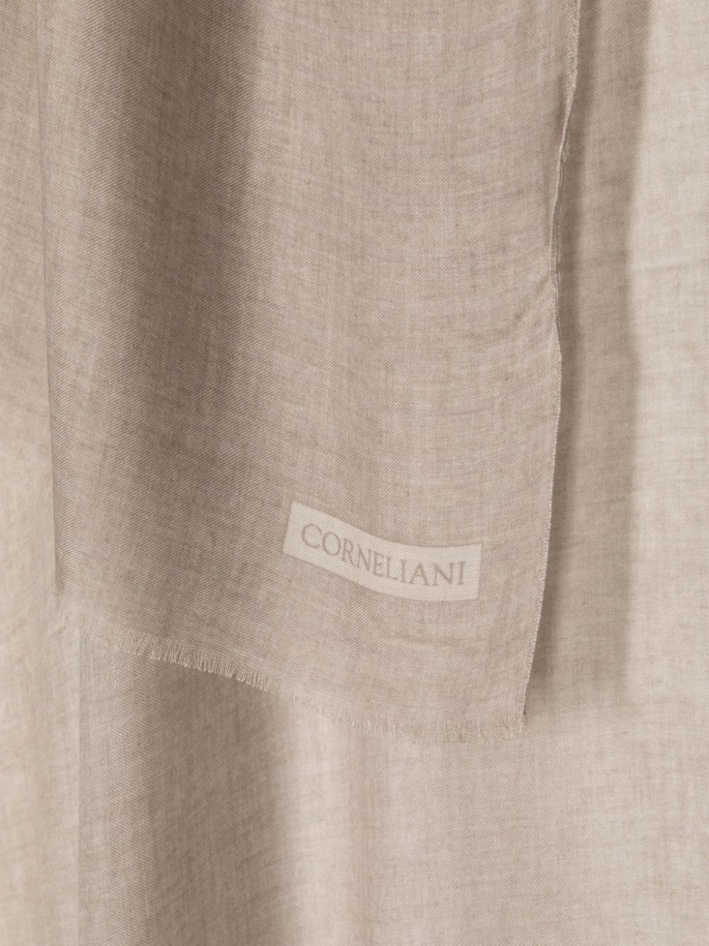 logo-print rectangle-shape scarf - 3