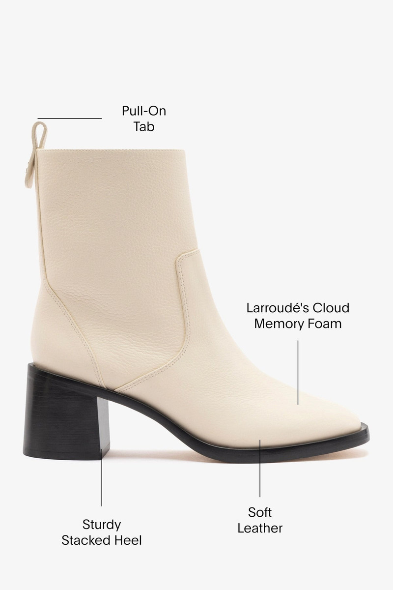 Mini Ricky Boot In Ivory Leather 6