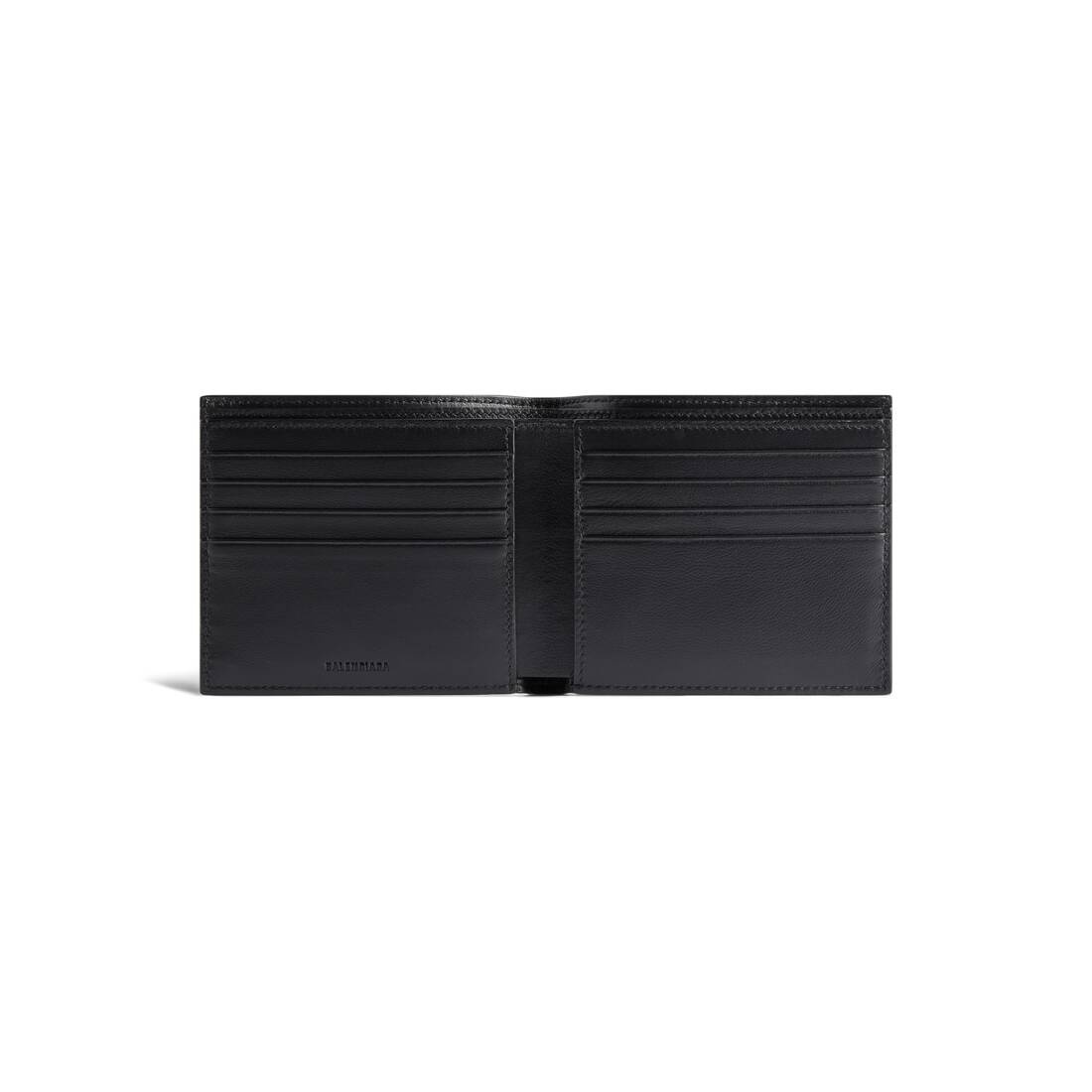 Men's Cash Square Folded Wallet Camo Print in Grey/white - 2