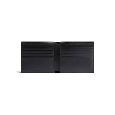BALENCIAGA Men's Cash Square Folded Wallet Camo Print in Grey/white outlook