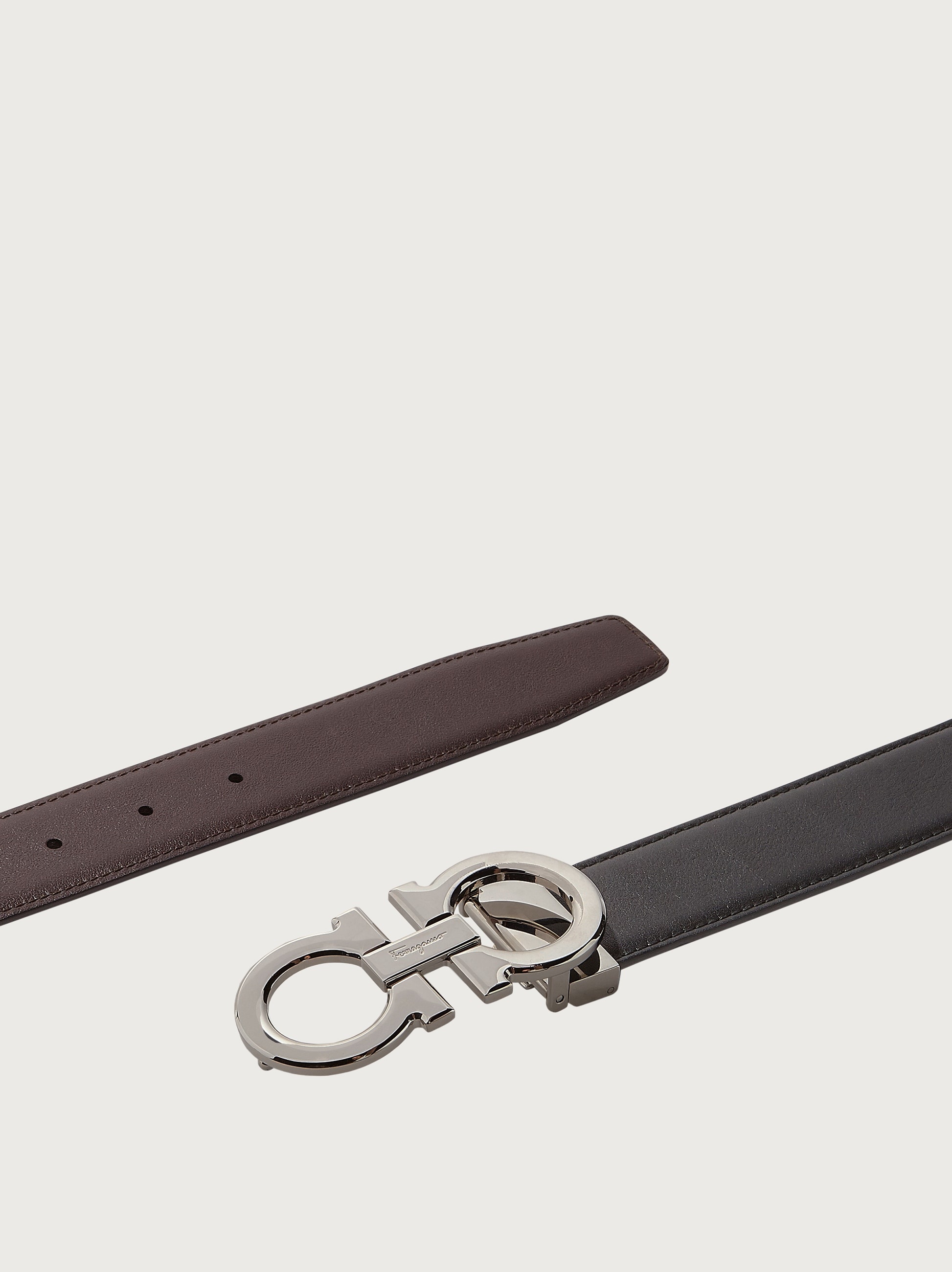 Reversible and adjustable Gancini belt - 2