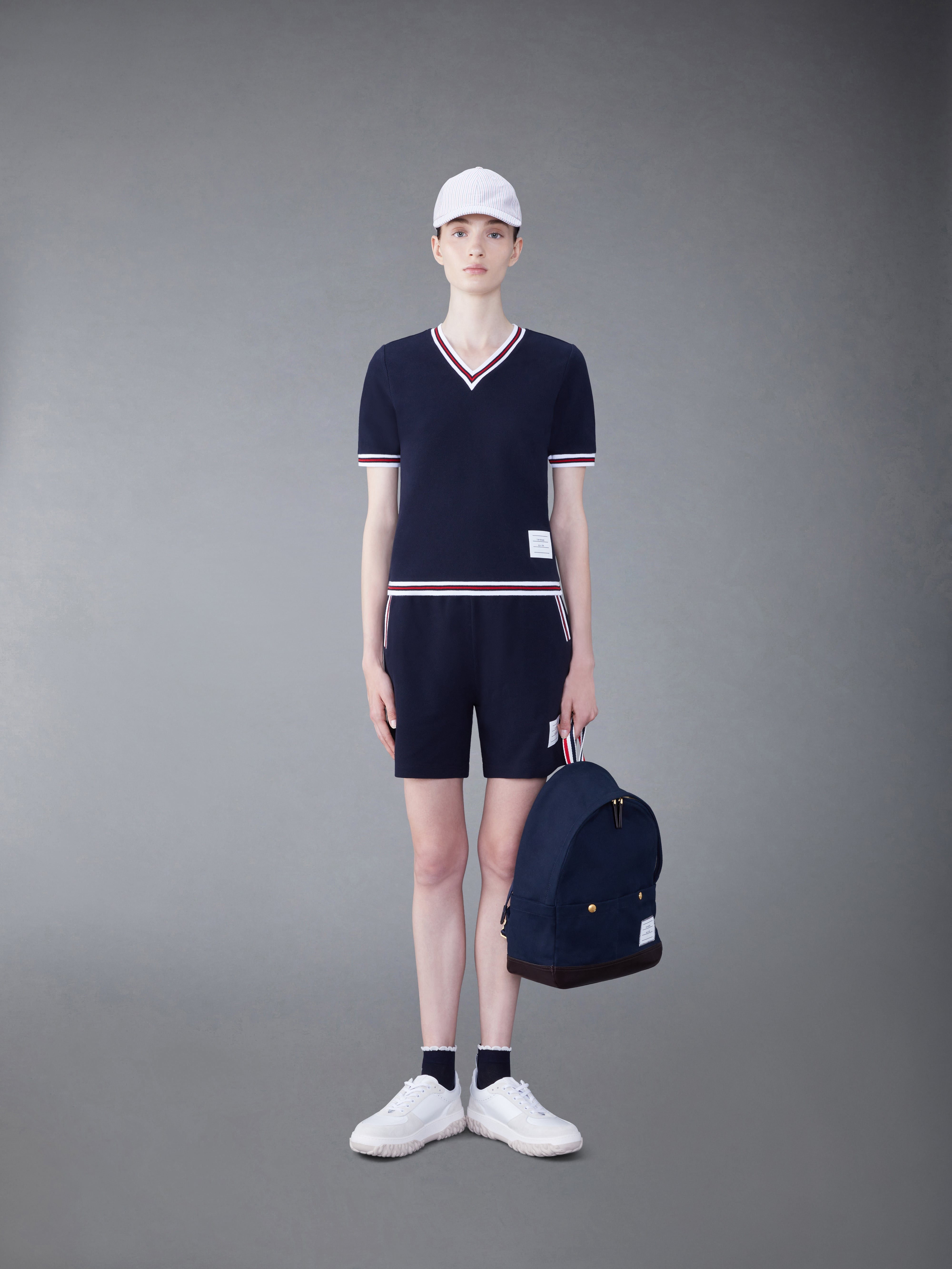 Classic Pique Stripe Shorts - 3