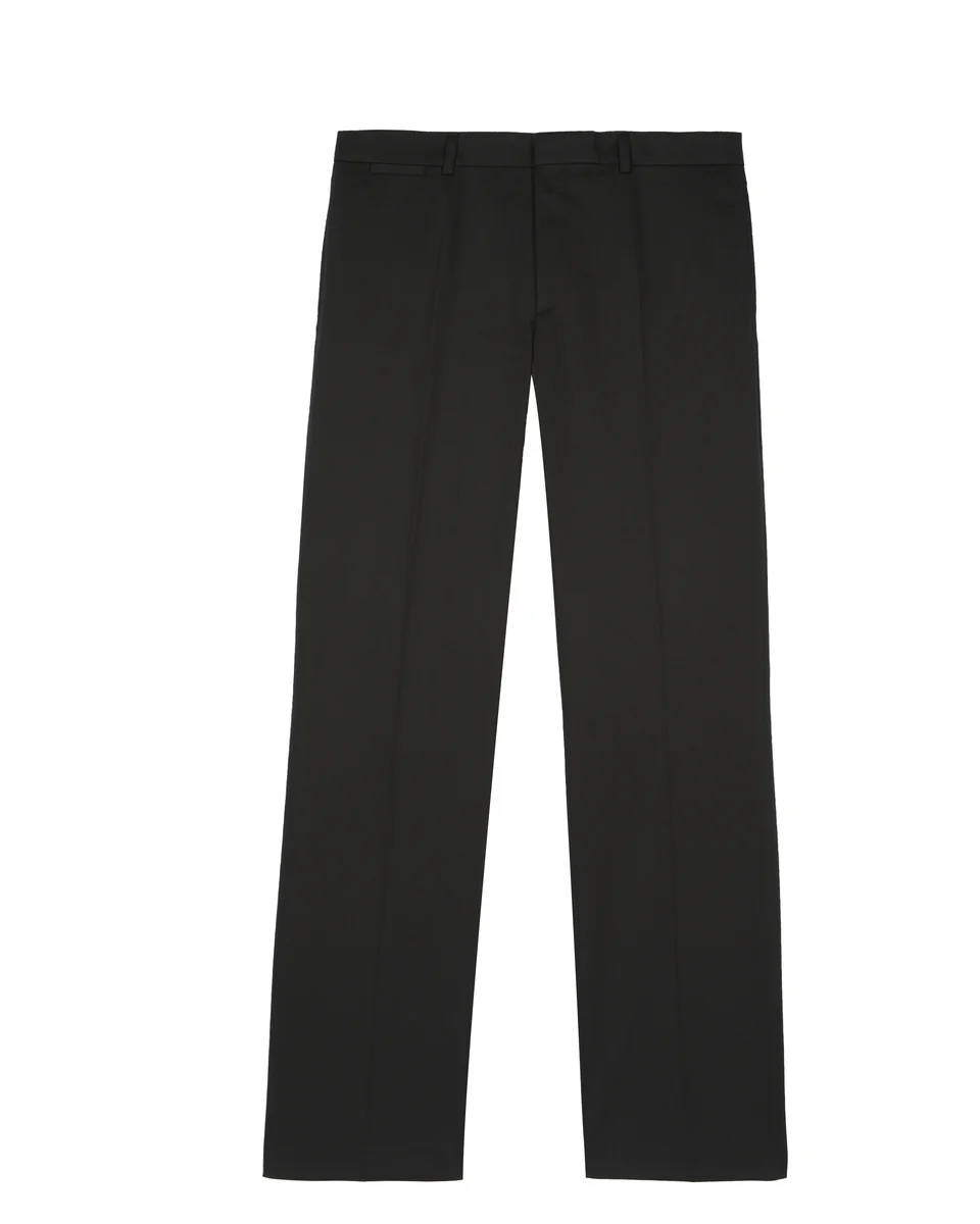BLACK FLARED LEG PANTS - 1