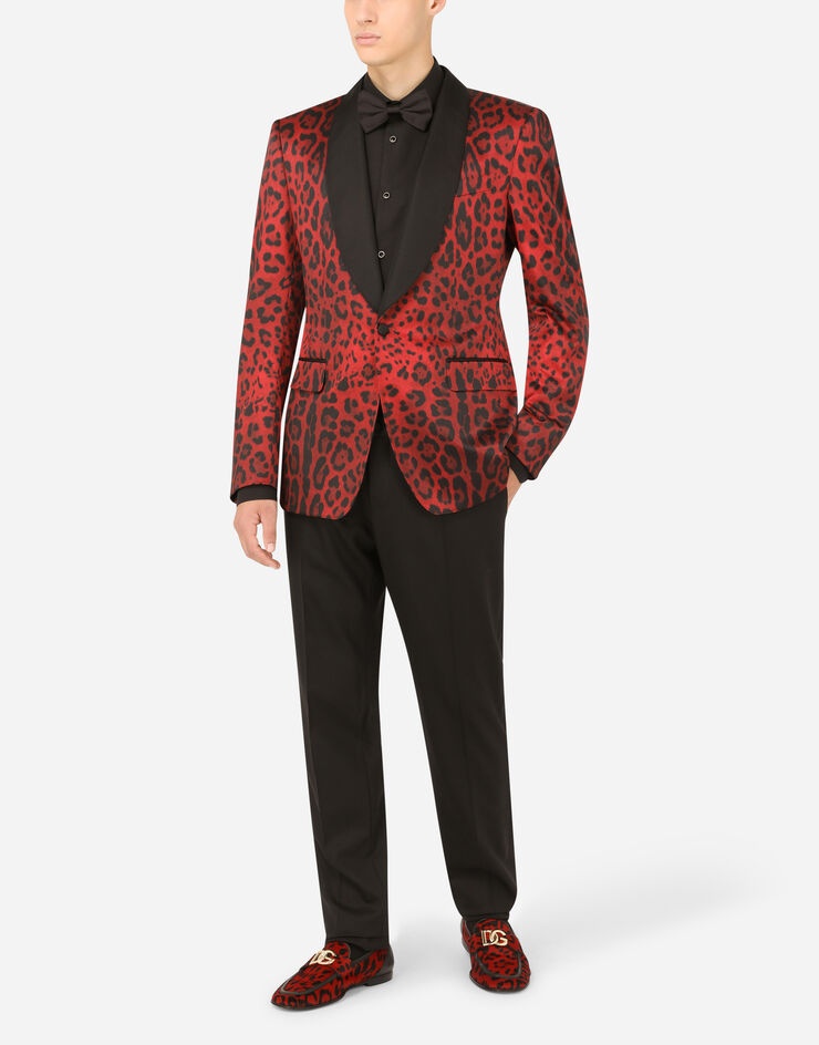 Leopard-print satin Sicilia-fit tuxedo jacket - 7