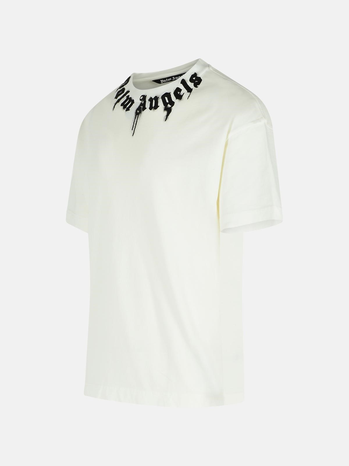 WHITE COTTON T-SHIRT - 2