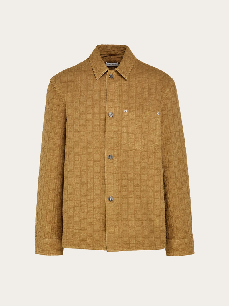 Ferragamo Monogram over shirt 1