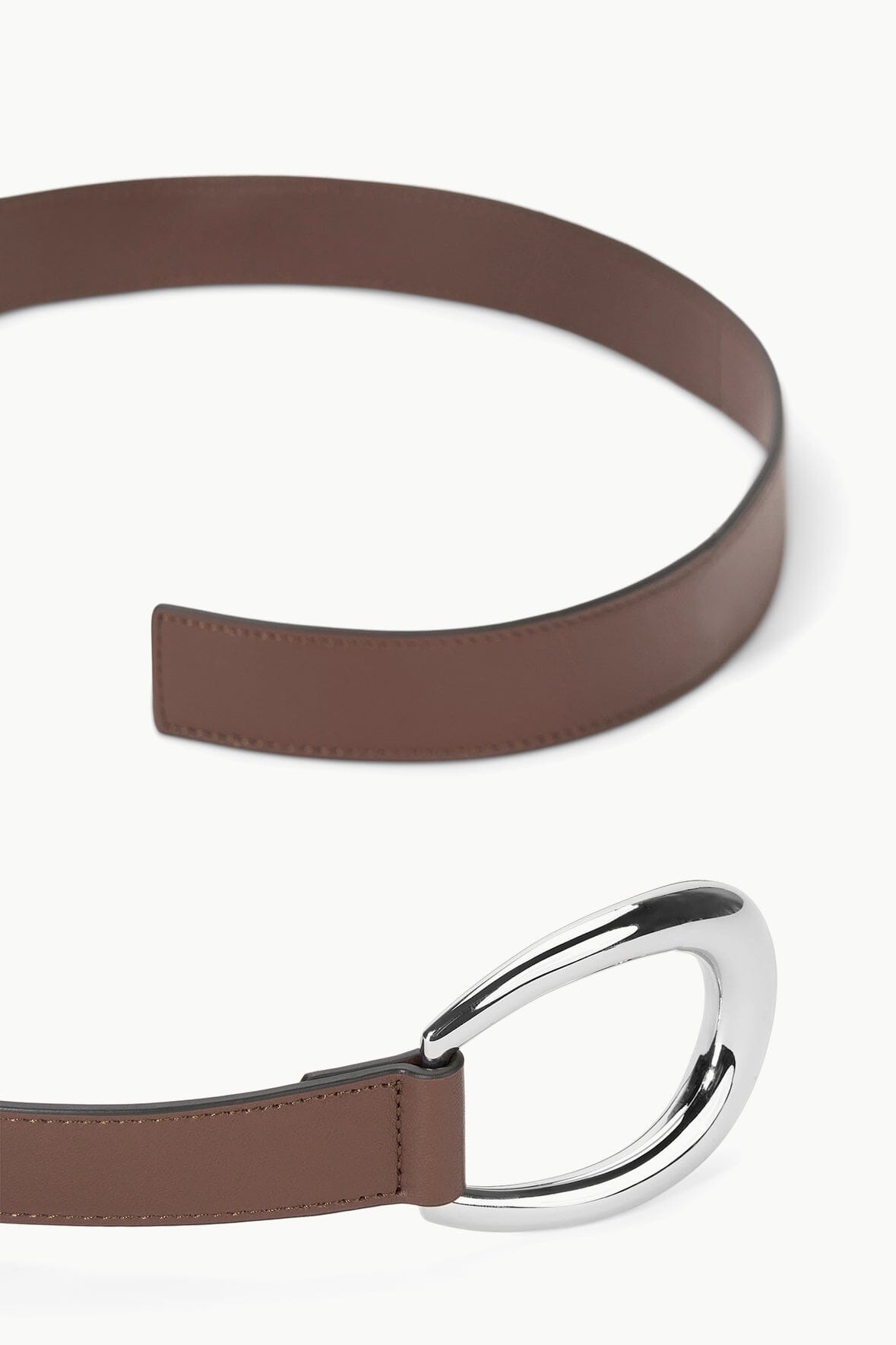 STAUD 30MM WRAP BELT MAHOGANY SILVER - 3