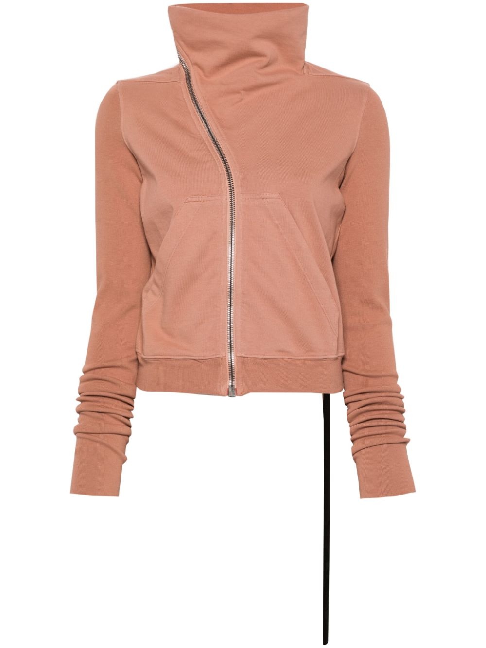 zip-up cotton sweatshirt - 1