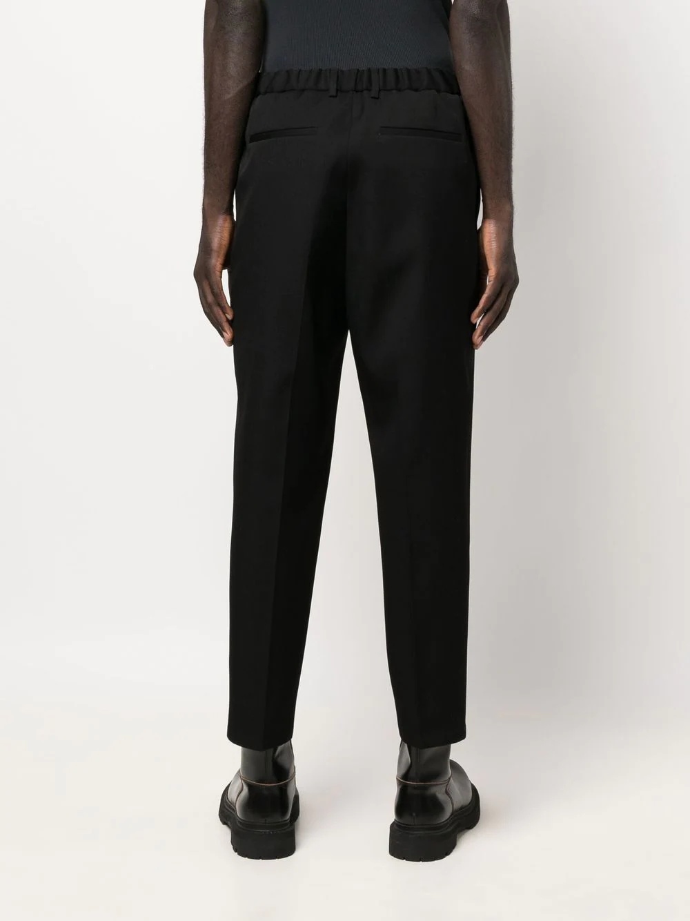 virgin-wool tapered trousers - 4