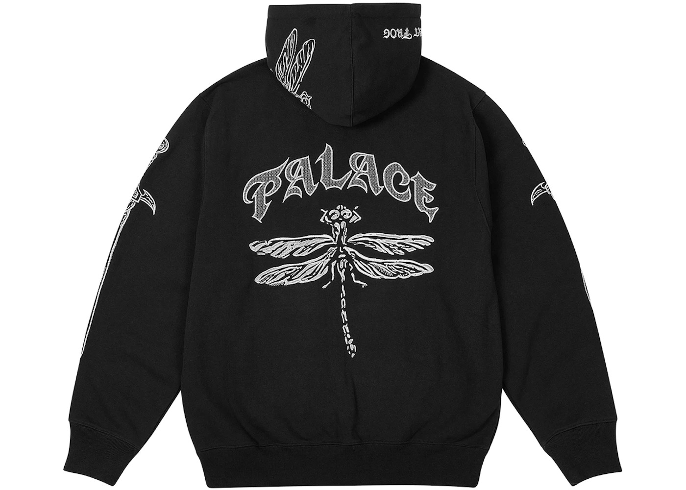Palace TGF Zip Hood Black - 2