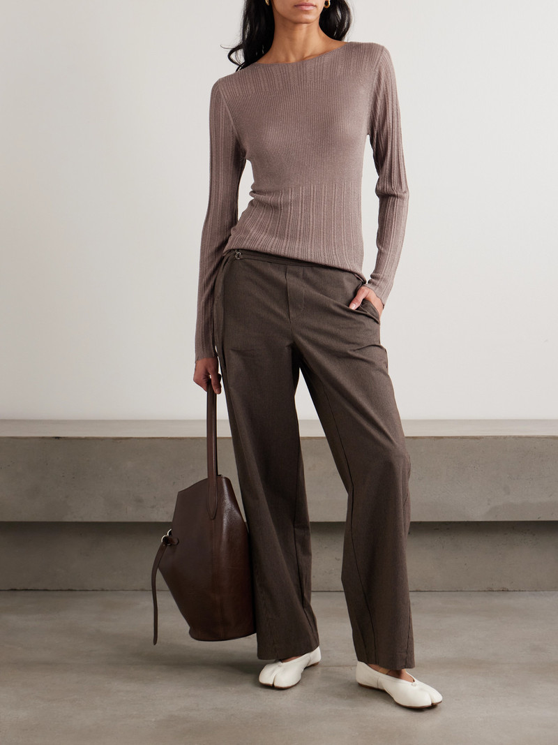 DEIJI STUDIOS Ribbed Open-knit Top outlook