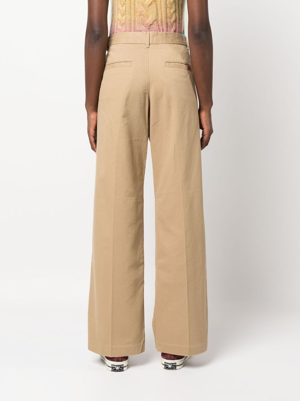 Baggy wide-leg tailored trousers - 4