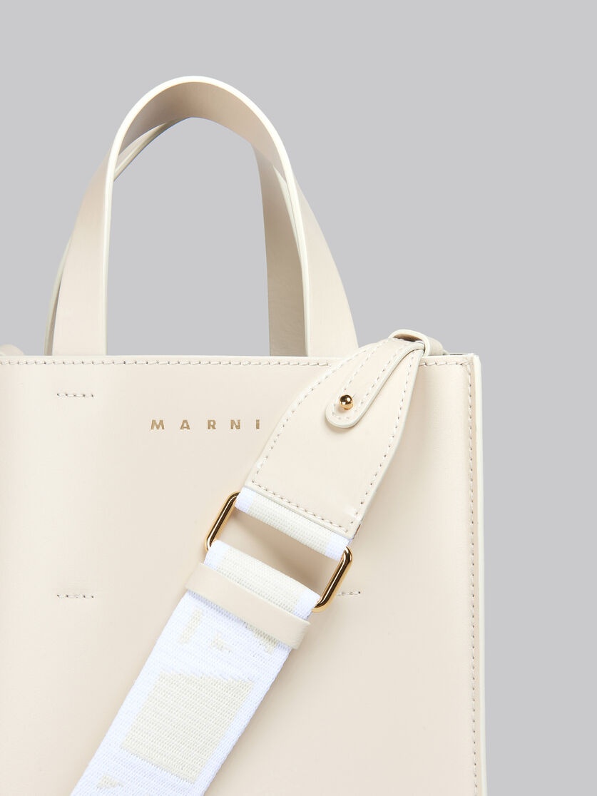 MUSEO MINI BAG IN CREAM LEATHER - 5