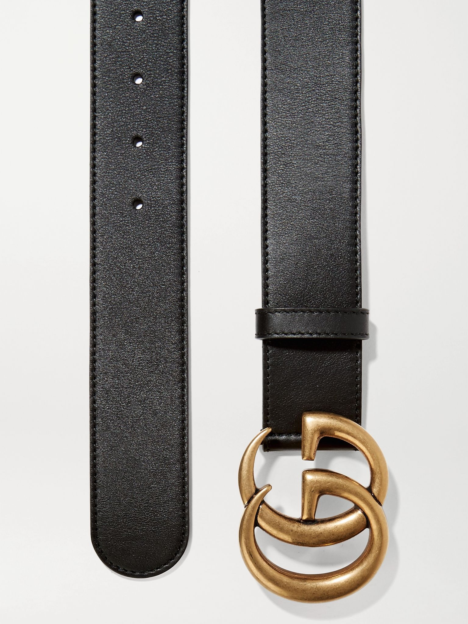 Leather belt Black - 4