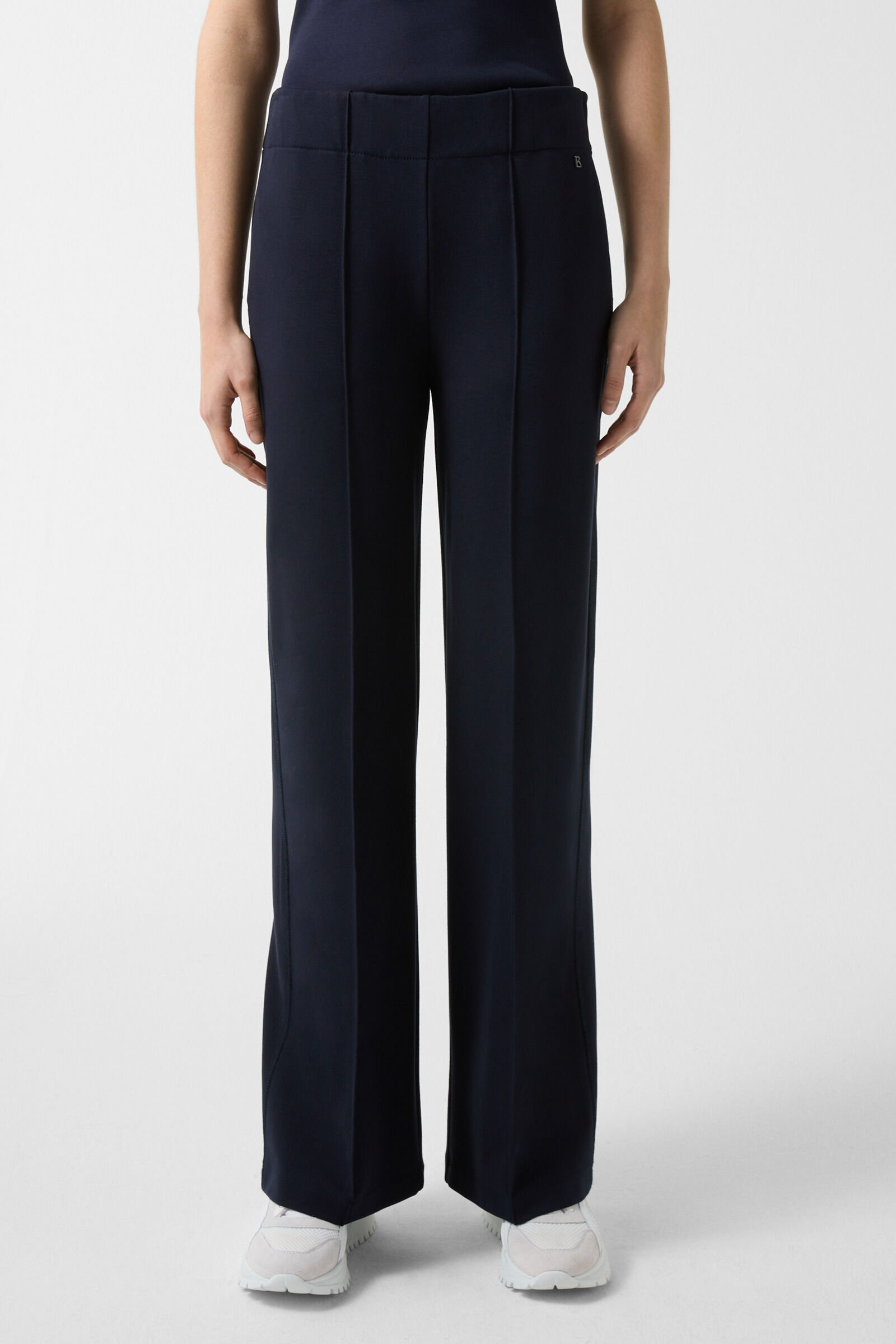 Paisley Jersey pants in Navy blue - 2