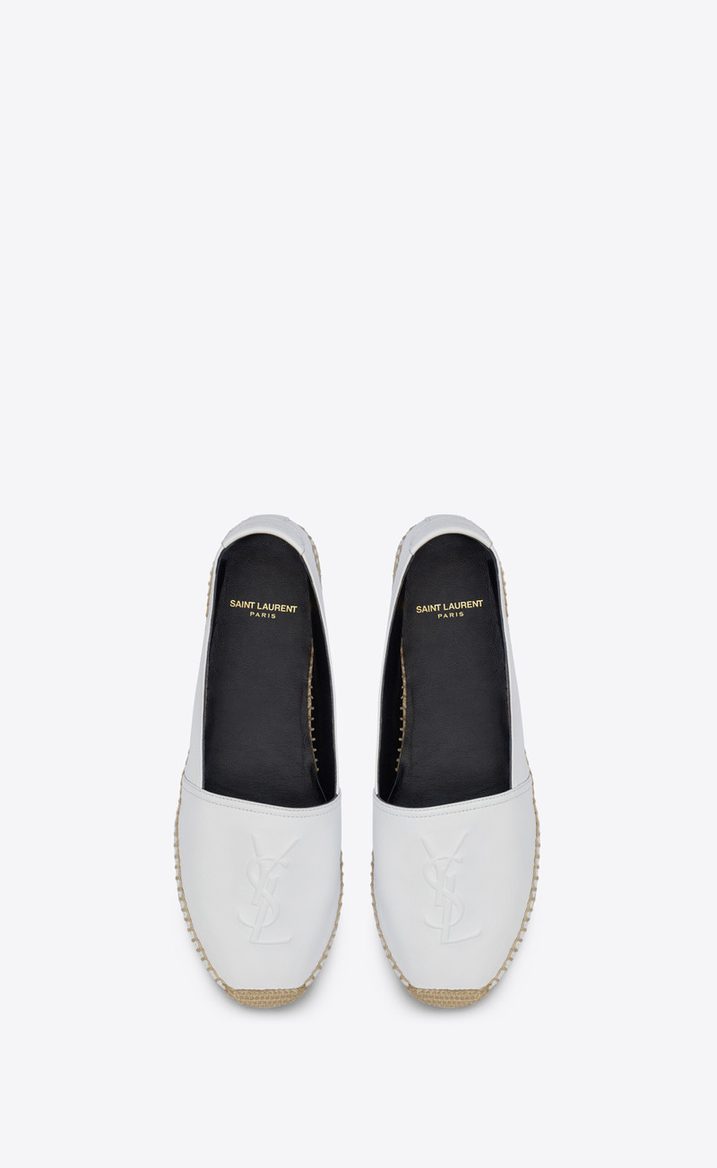 SAINT LAURENT monogram espadrilles in lambskin outlook