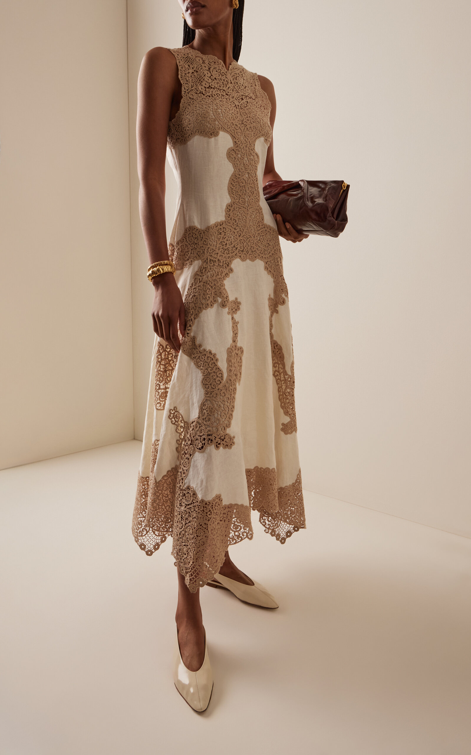 Arlette Handkerchief Dress nude - 2
