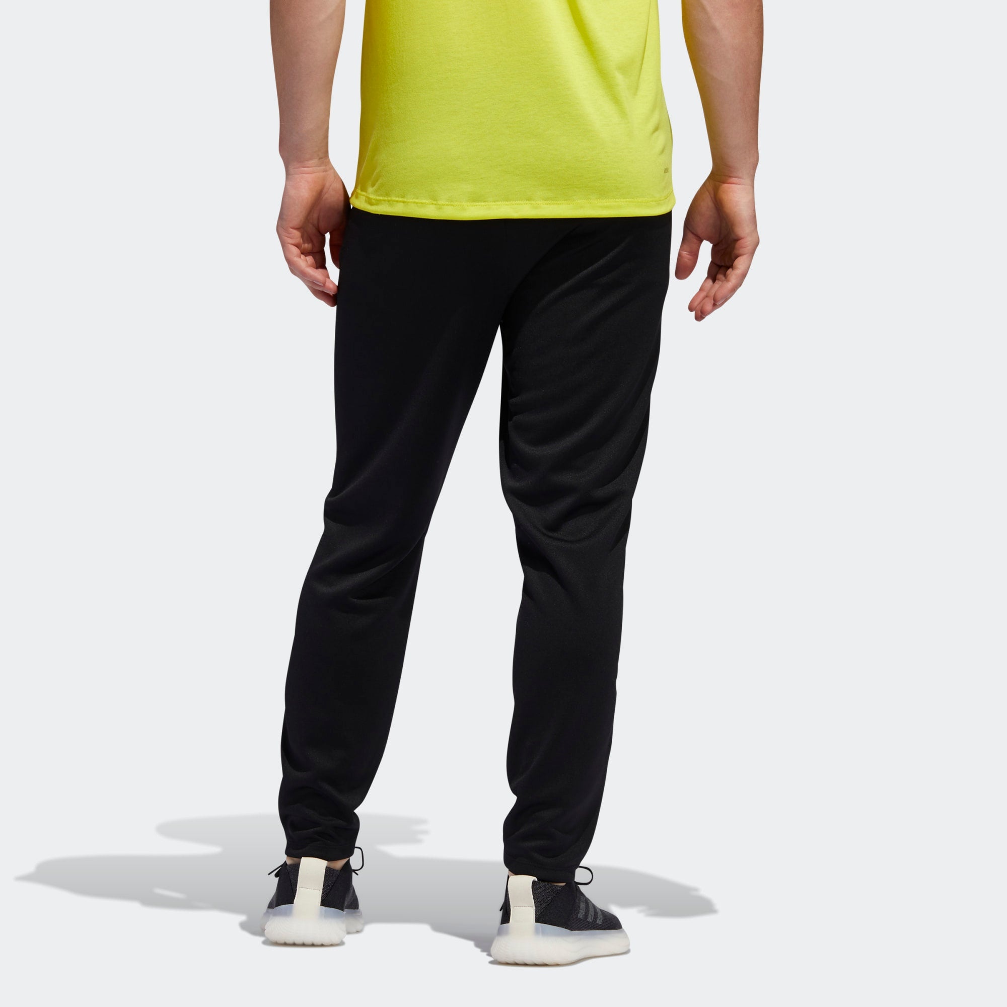 adidas City Base Pant Solid Color Basic Sports Pants Black FJ5135 - 4