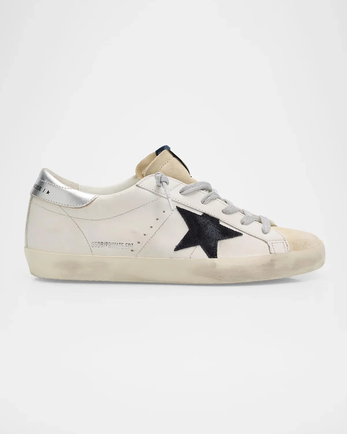 Super-Star Mixed Leather Low-Top Sneakers - 1