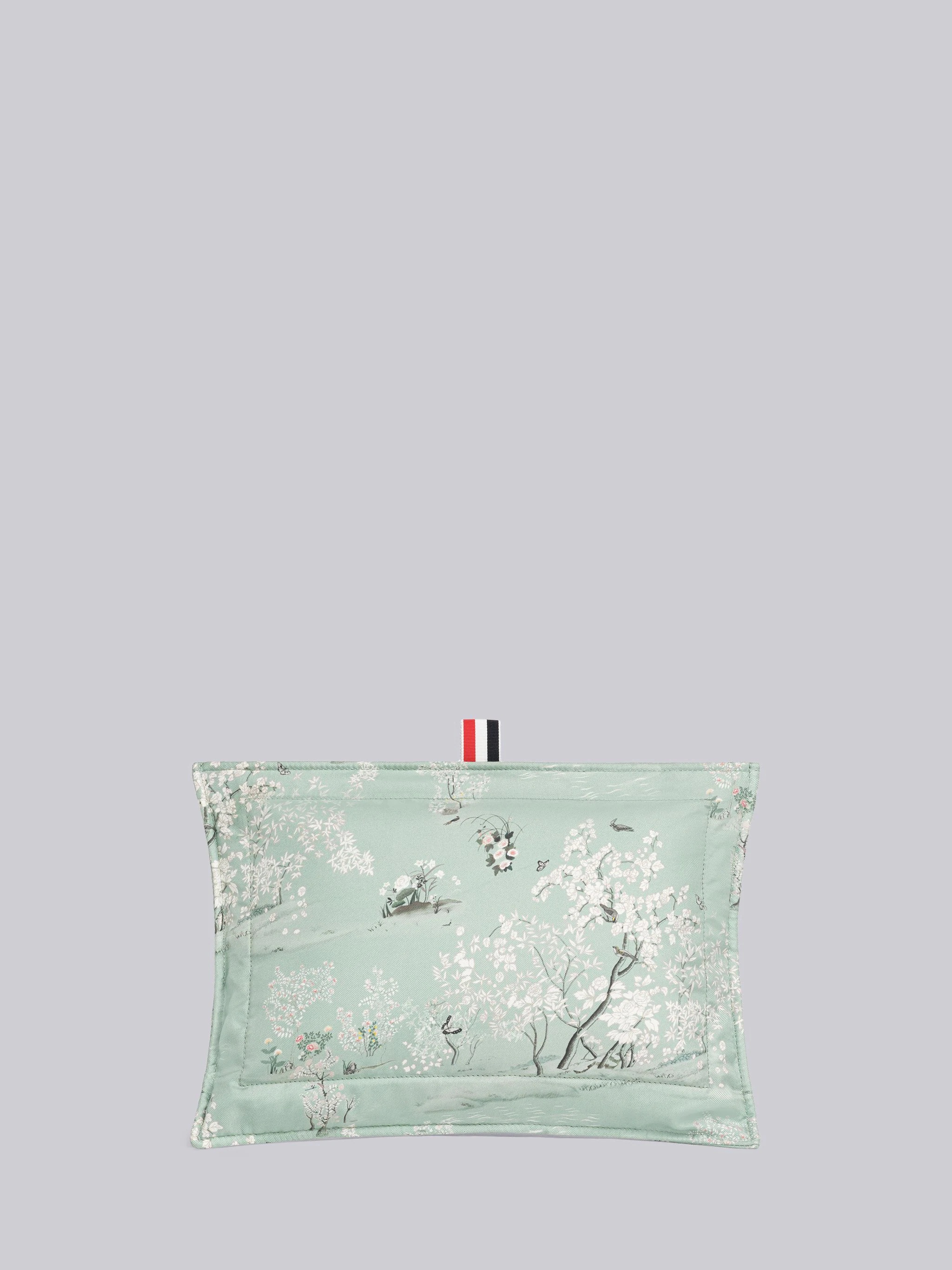 Printed Silk Toile Small Pillow Clutch - 1