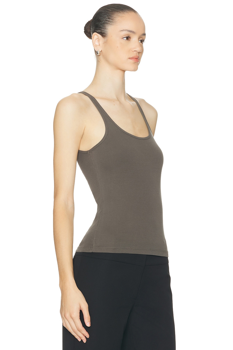 Organic Cotton Slim Scoop Tank Top - 2