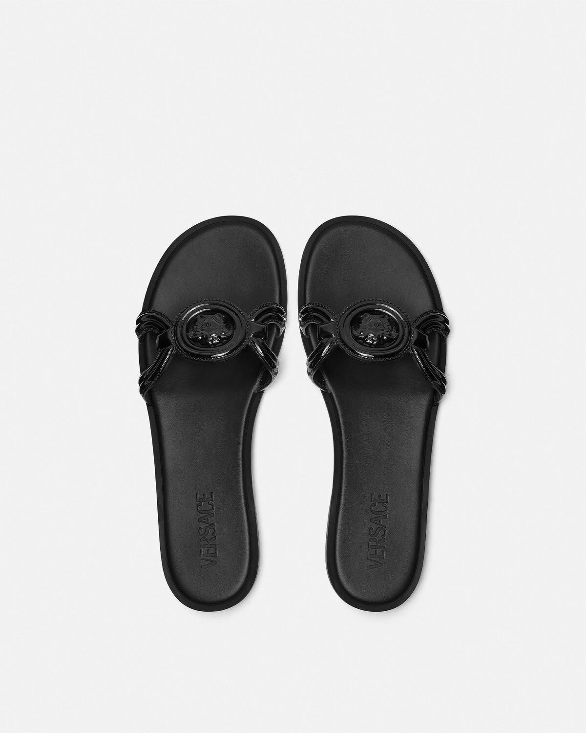 Medusa '95 Patent Flat Sandals - 3