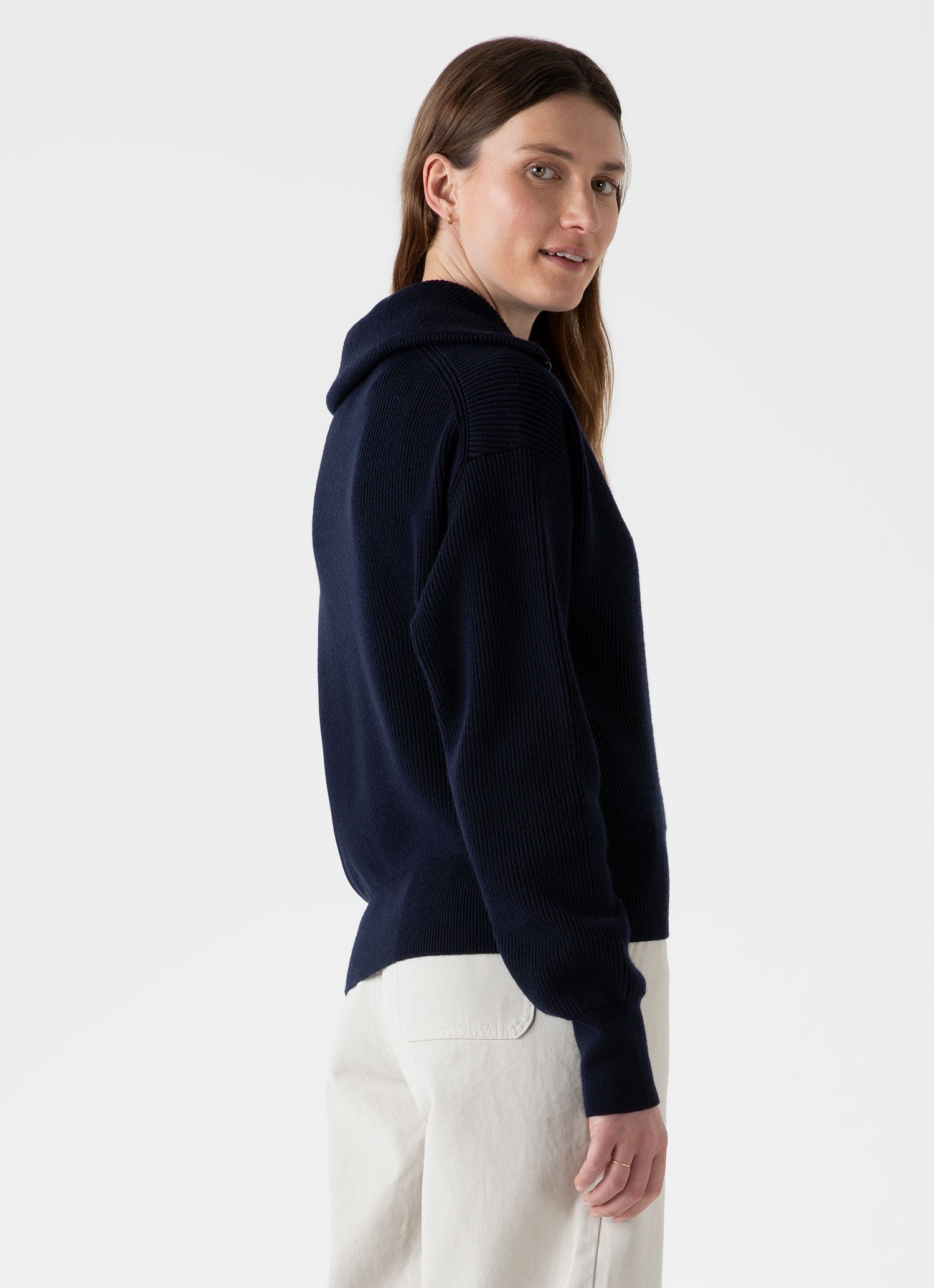 Ribbed Half Zip Jumper - 4