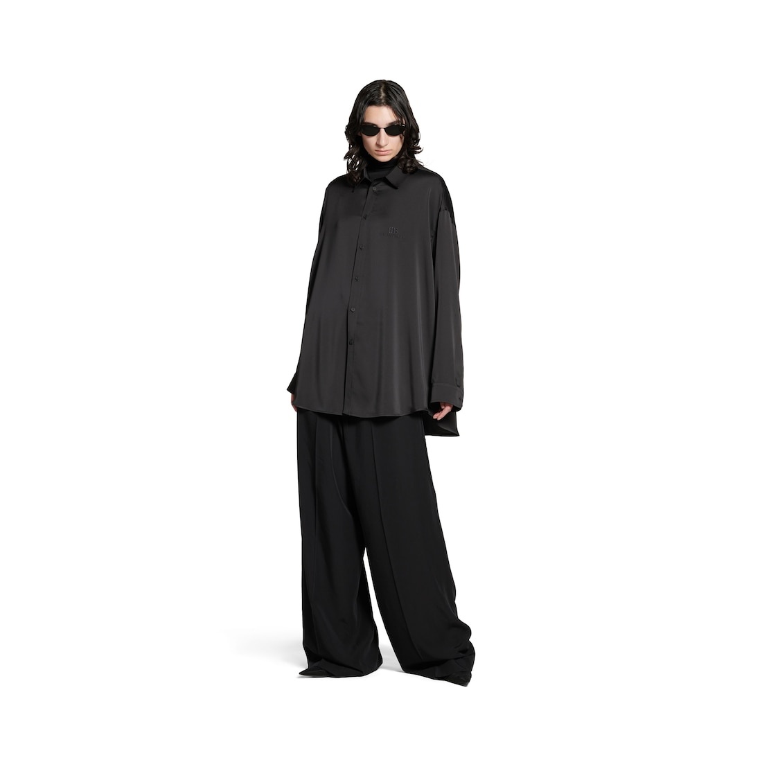 Women's Bb Classic Balenciaga Fluid Blouse in Black - 2