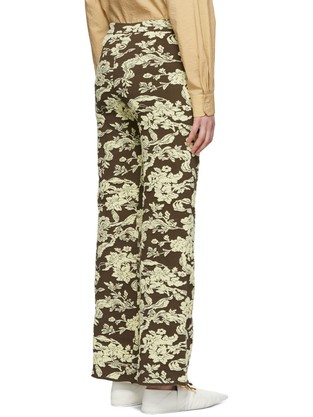 Brown Viscose Trousers - 3