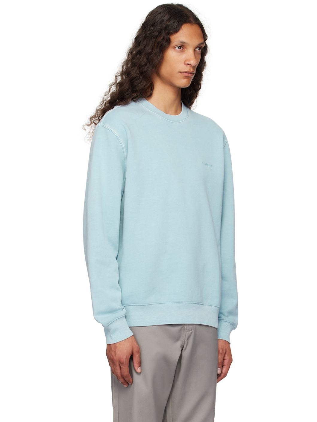 Blue Duster Script Sweatshirt - 2
