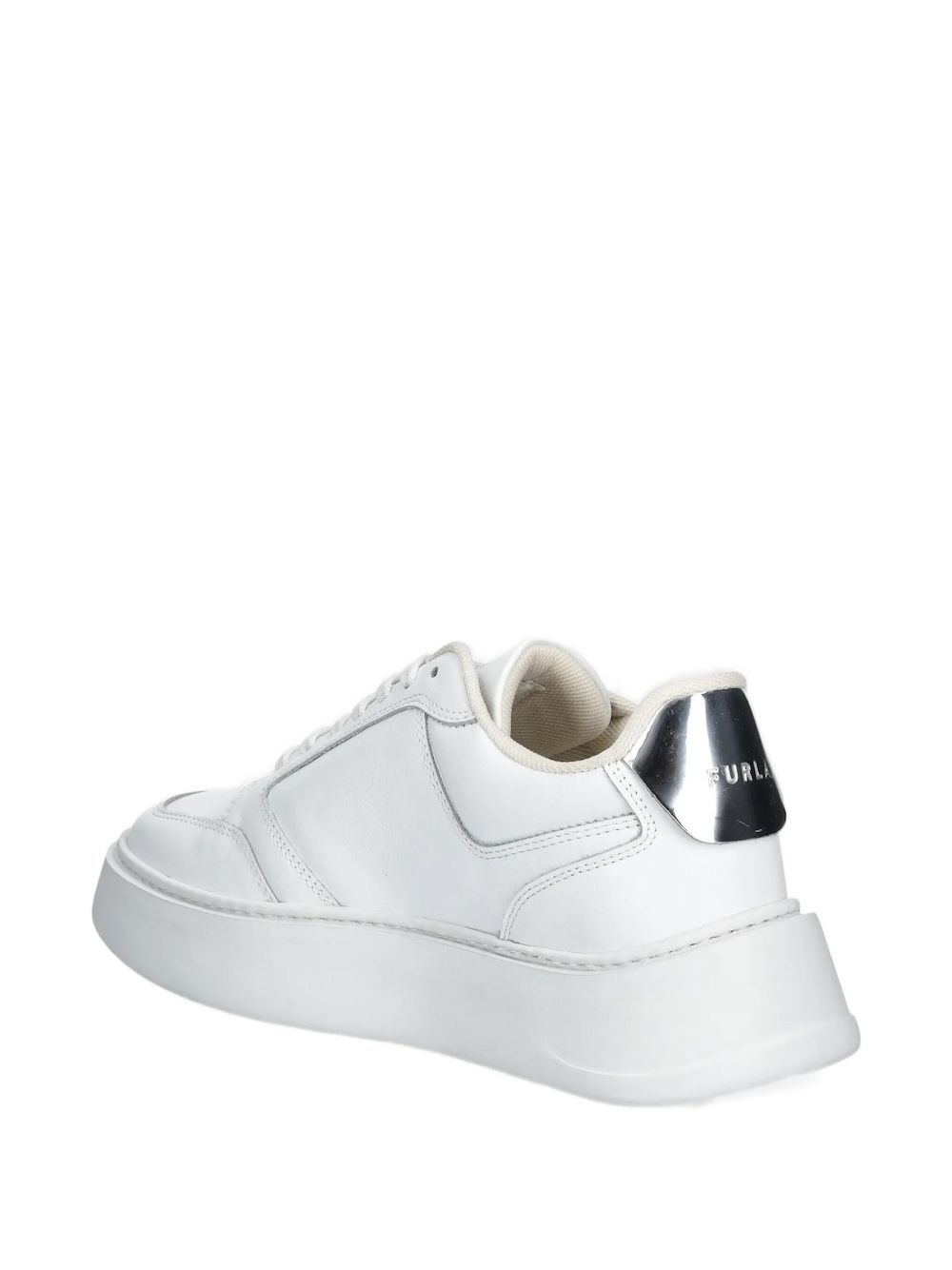 logo-plaque platform sneakers - 3