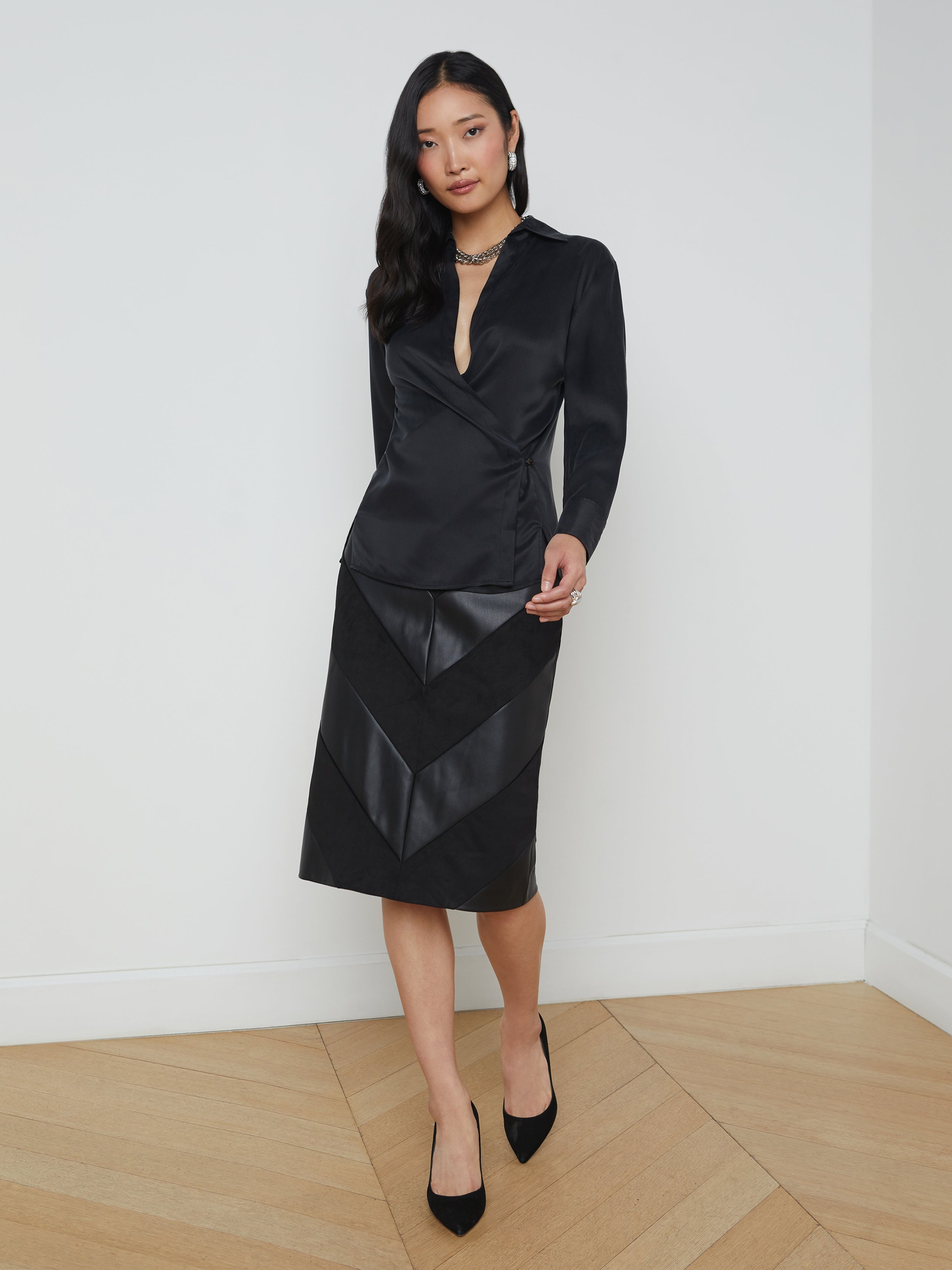 Sora Silk Wrap Blouse - 3