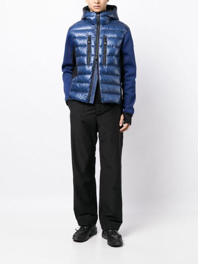 Moncler Grenoble quilted zip-front hoodie outlook