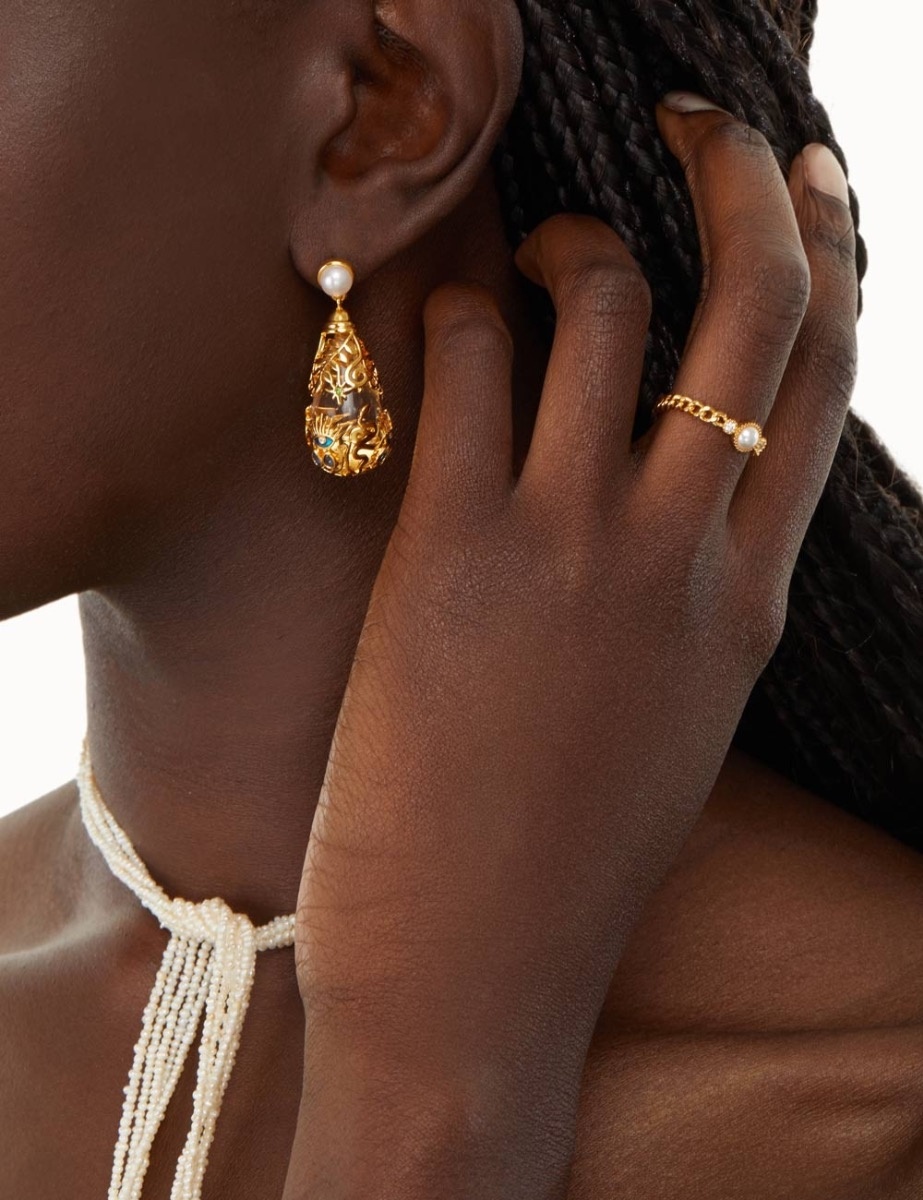 CRYSTAL TAROT DROP EARRINGS - 4