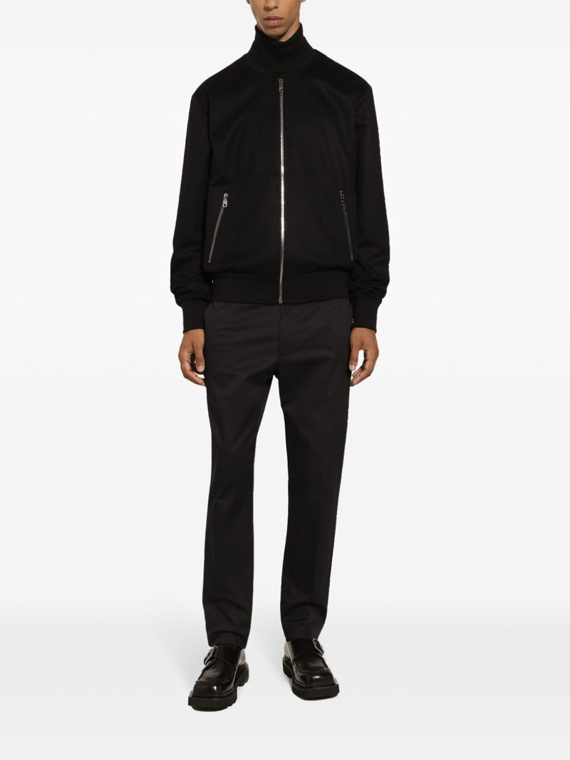 zip-up cashmere bomber jacket 3