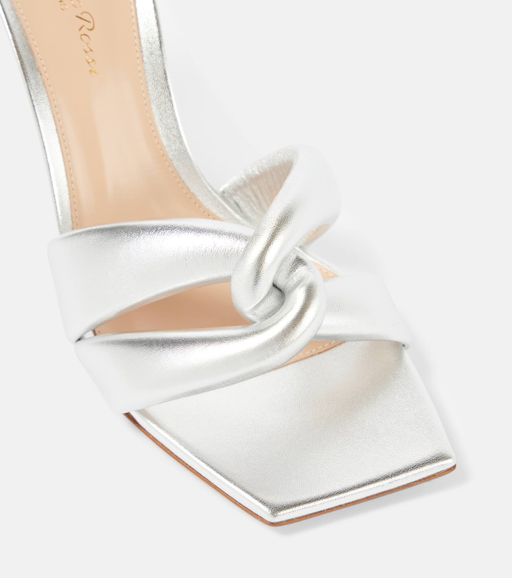 Amour metallic leather mules - 6