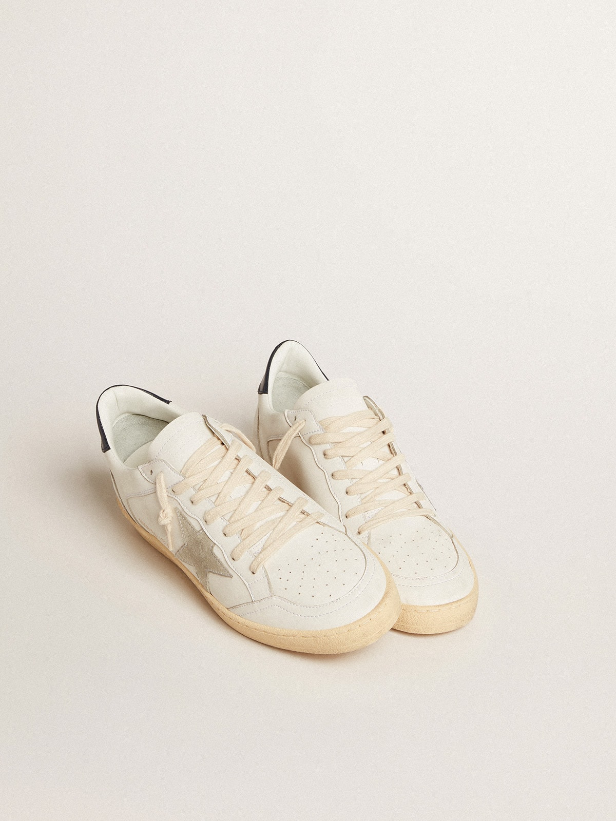 Ball Star with ice-gray suede star and blue leather heel tab - 2