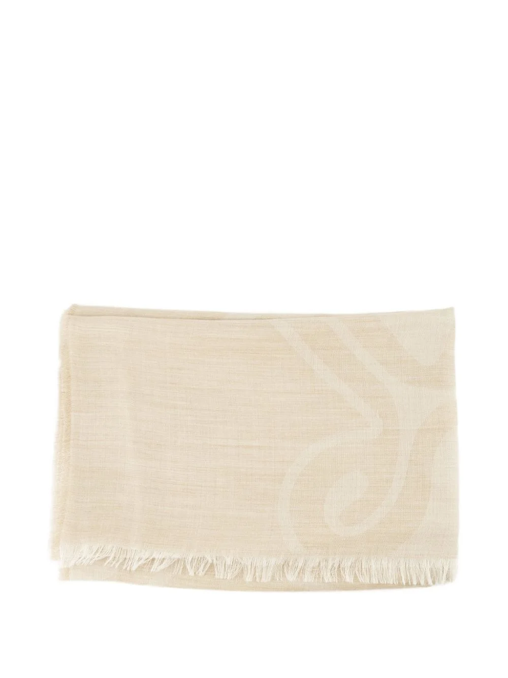 logo cashmere scarf - 1