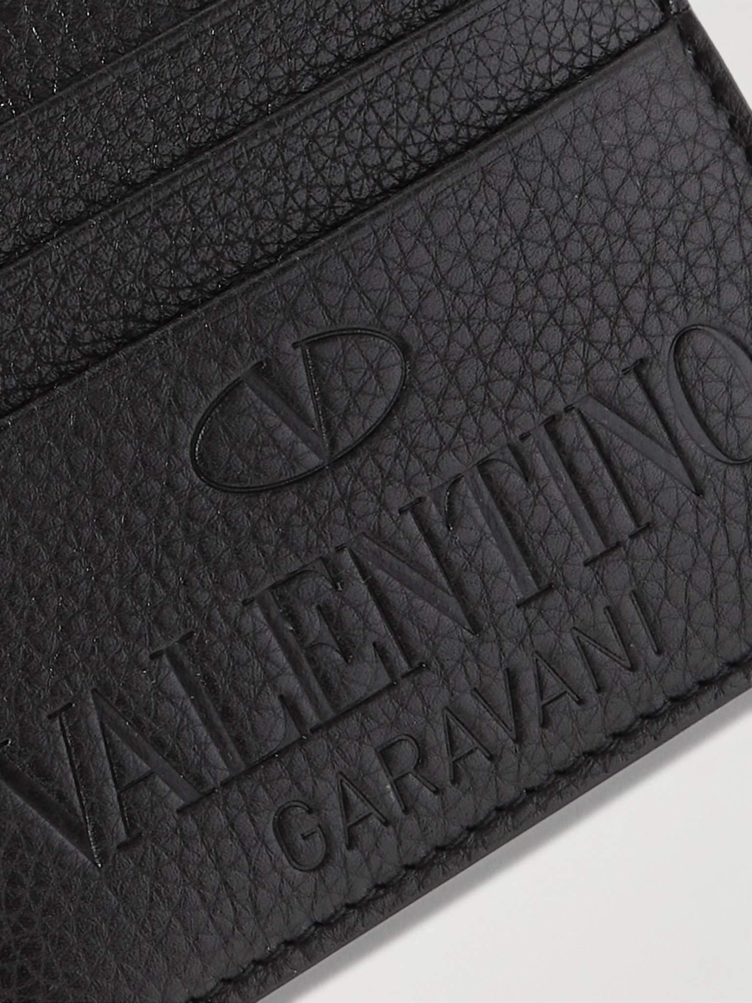 Valentino Garavani Logo-Debossed Full-Grain Leather Cardholder - 4