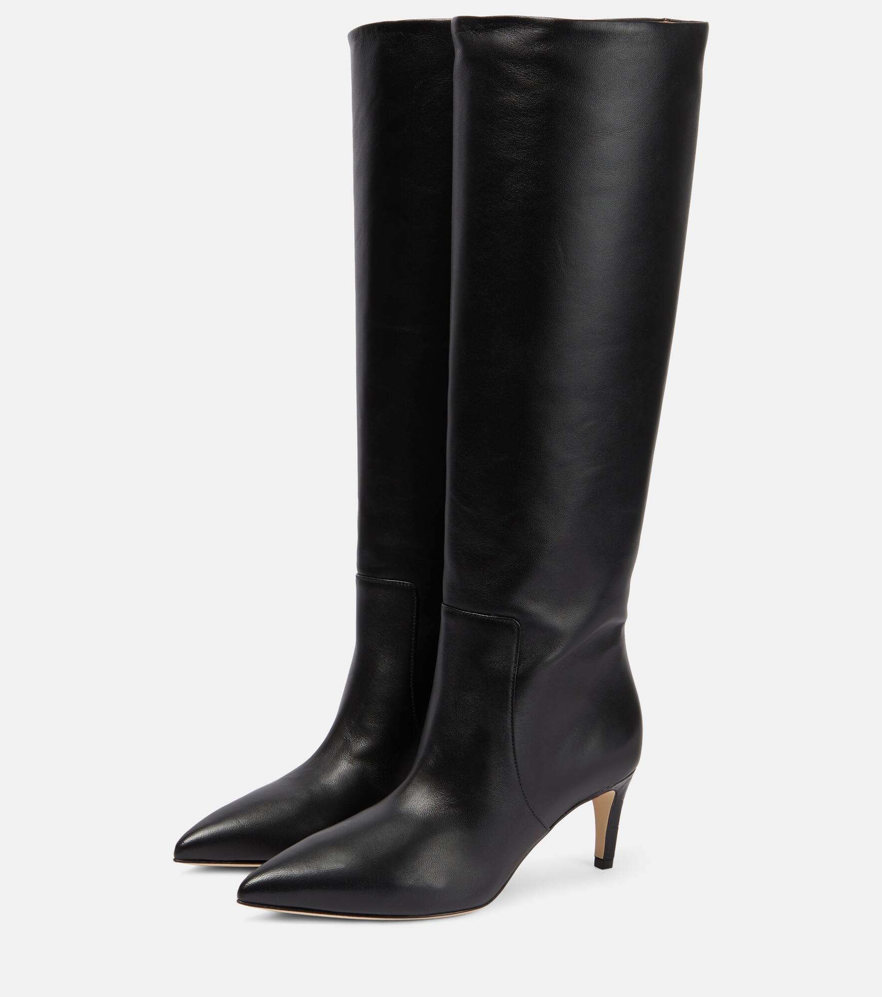 Leather knee-high boots - 4