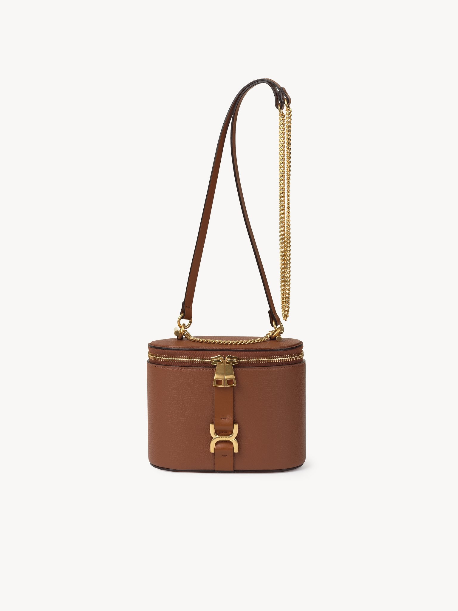 【関税&送料込】Chloe' Mini Vanity On Chain Chloé Mini Vanity Bag in Natural | Lyst
