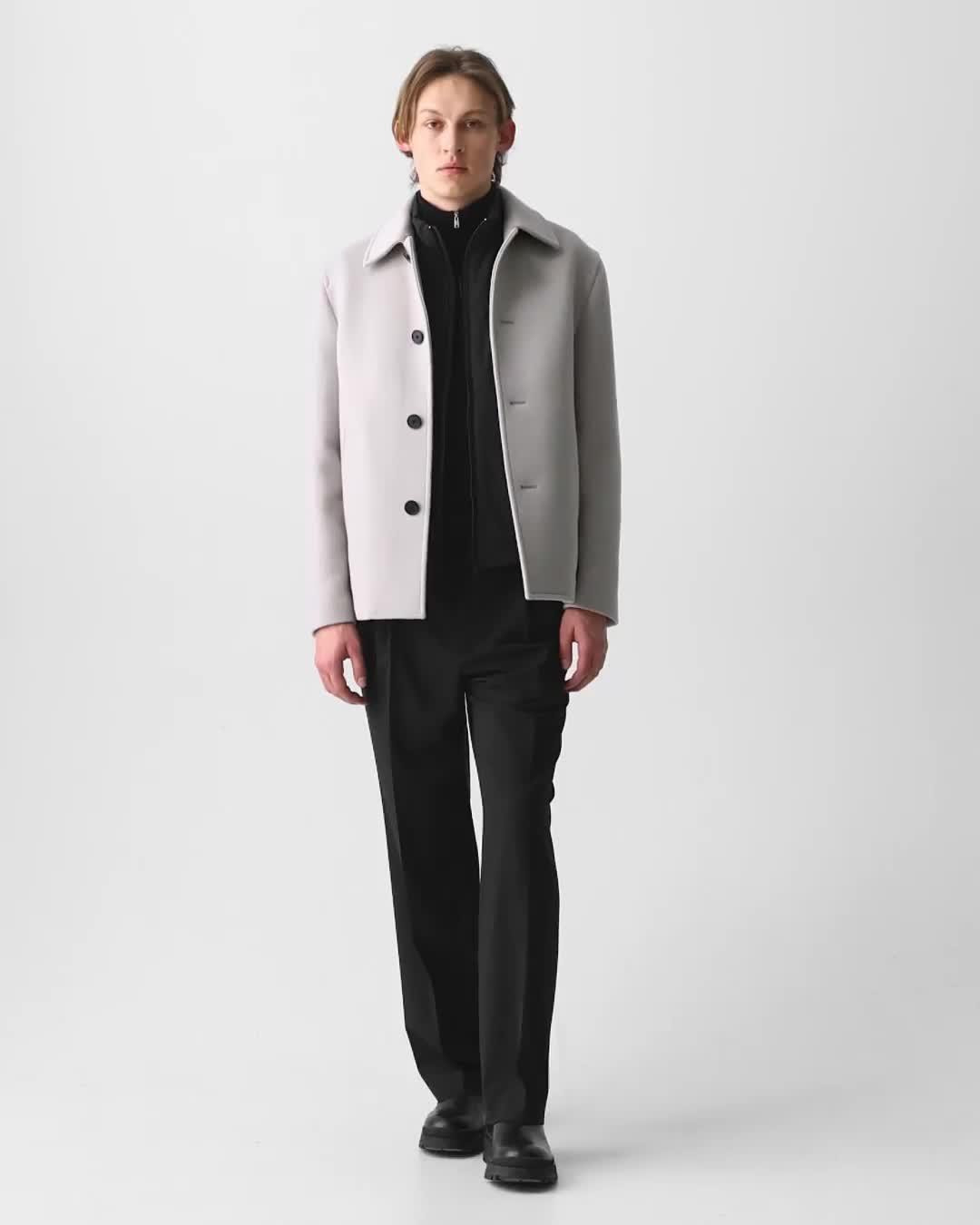 Peacoat in Plush Melton - 7