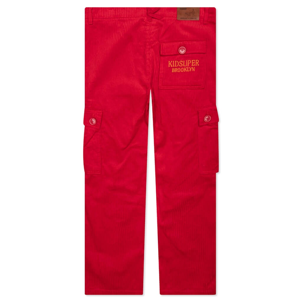 CORD PANT - RED - 2