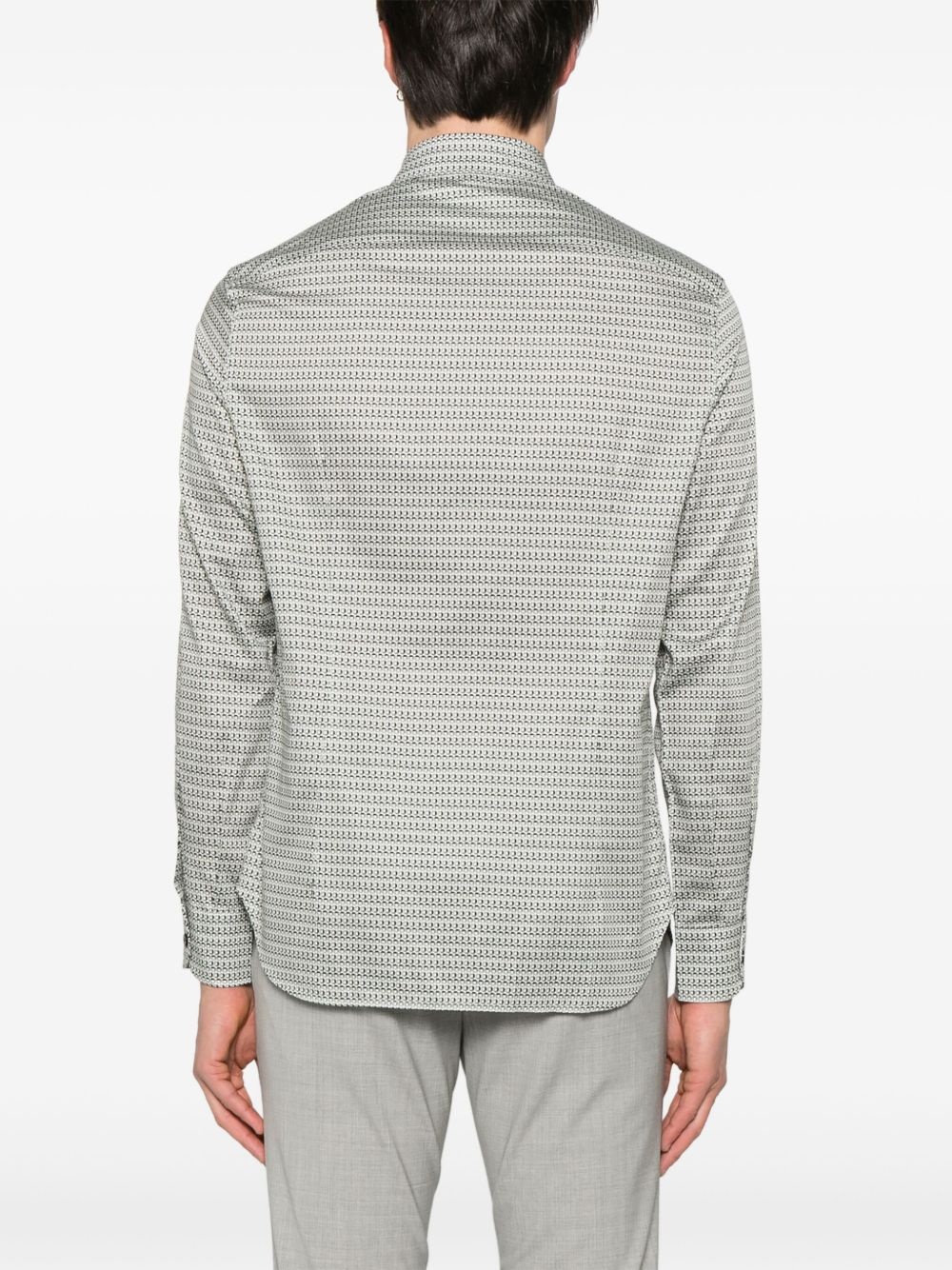 geometric-print shirt - 4