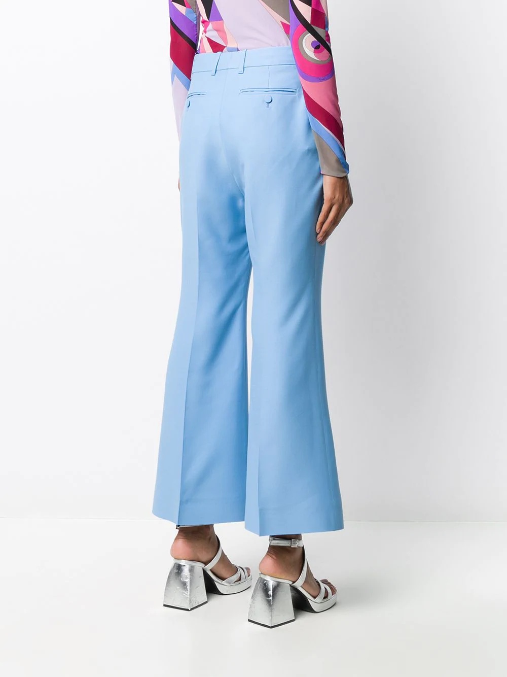 flared tailored trousers - 4